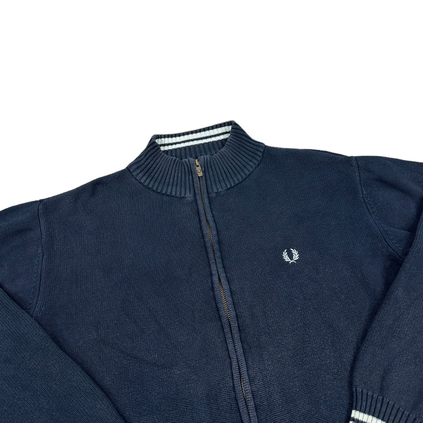 Fred Perry Vintage navy blue knit Jacket