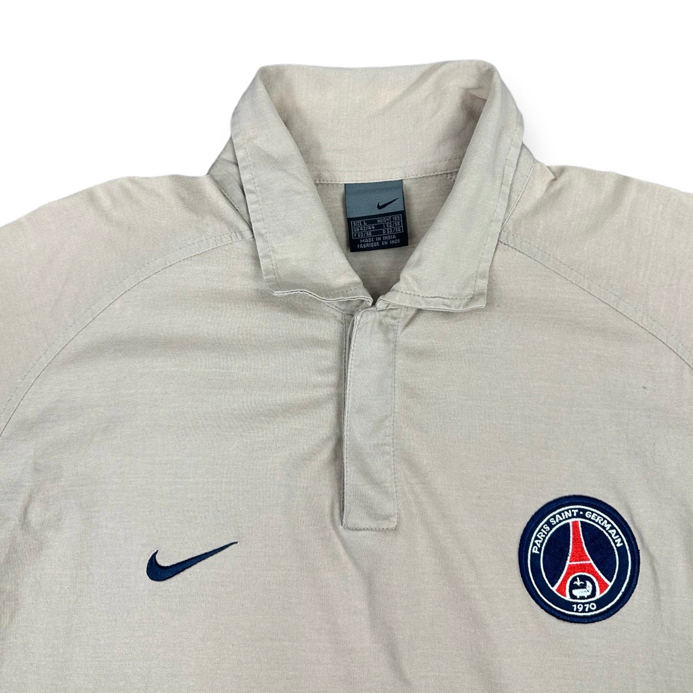 Nike Vintage beige Paris Saint-Germain Polo Shirt