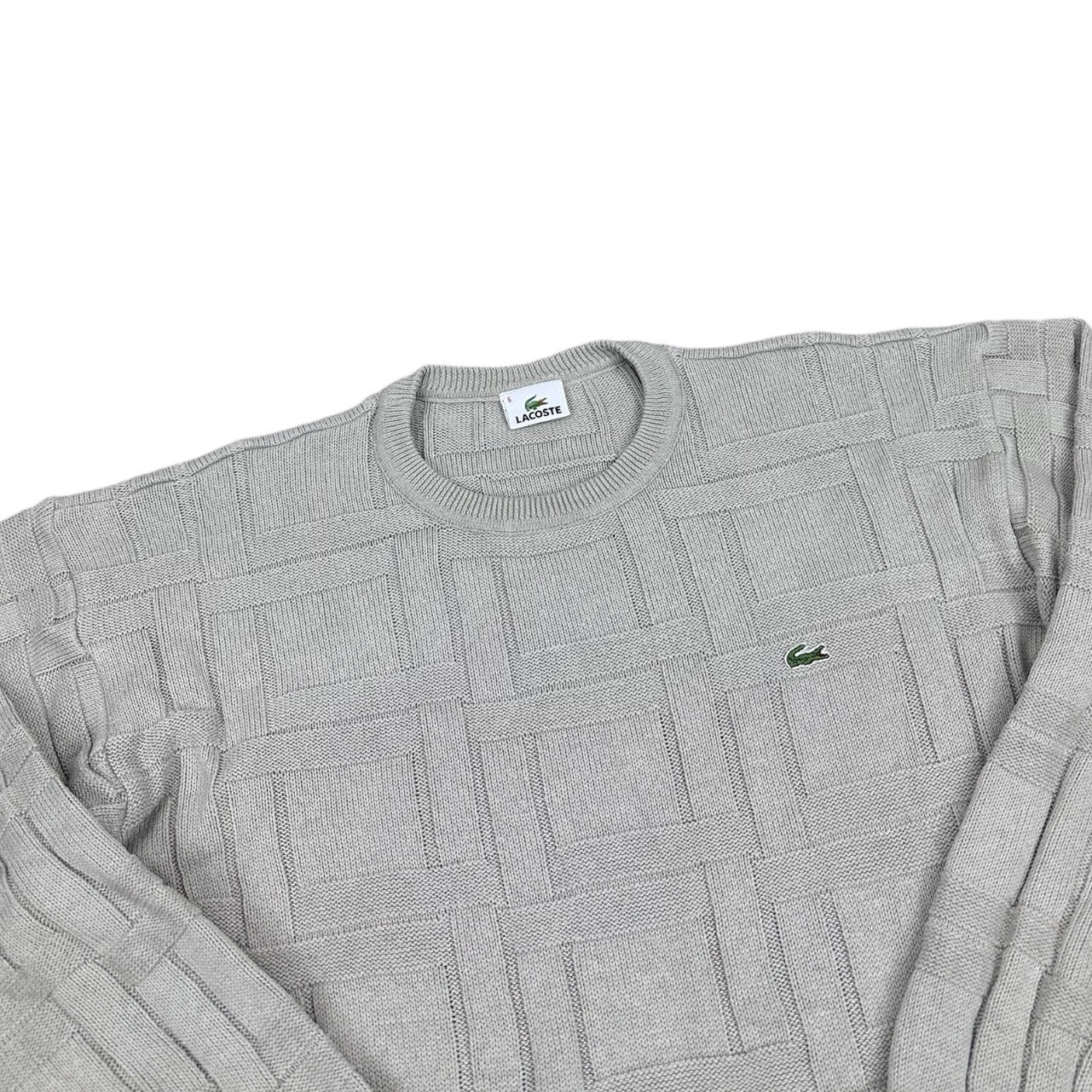 Lacoste Vintage grey knit Sweatshirt