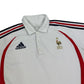 Adidas Vintage white France FFF Polo Shirt