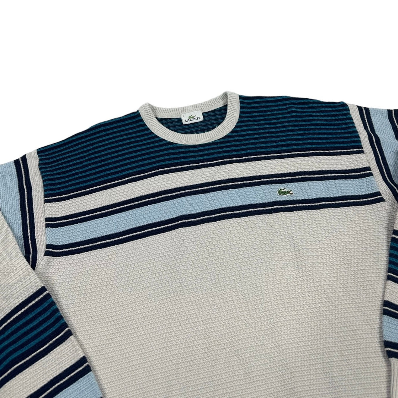 Lacoste Vintage white knit Sweatshirt