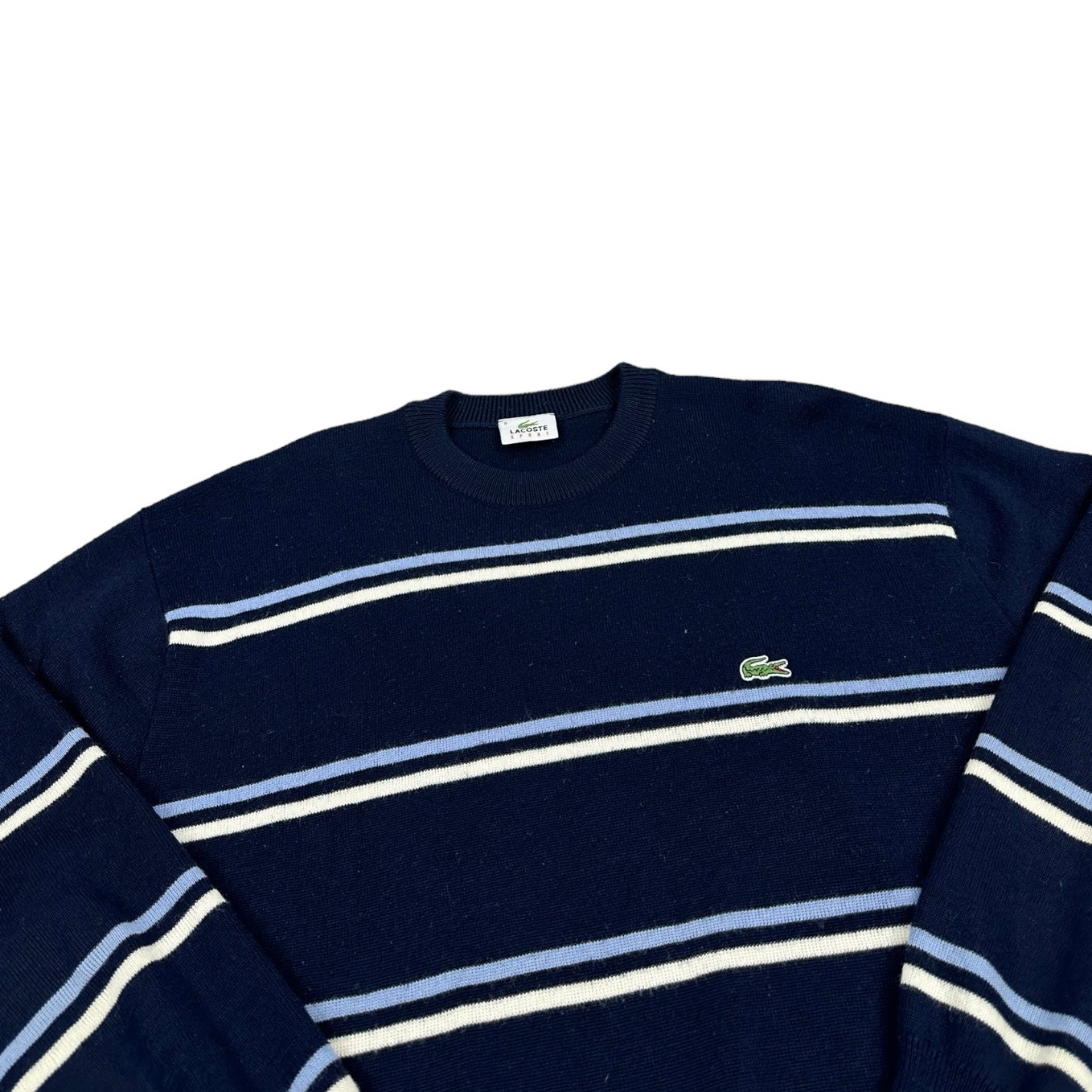 Lacoste Vintage navy blue knit Sweatshirt