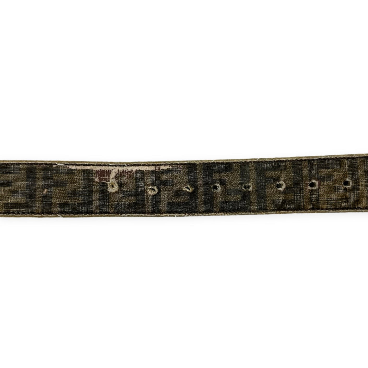 Fendi Vintage monogram leather belt