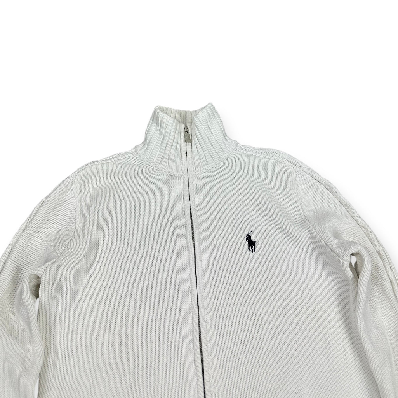 Ralph Lauren Vintage white knit Sweatjacket