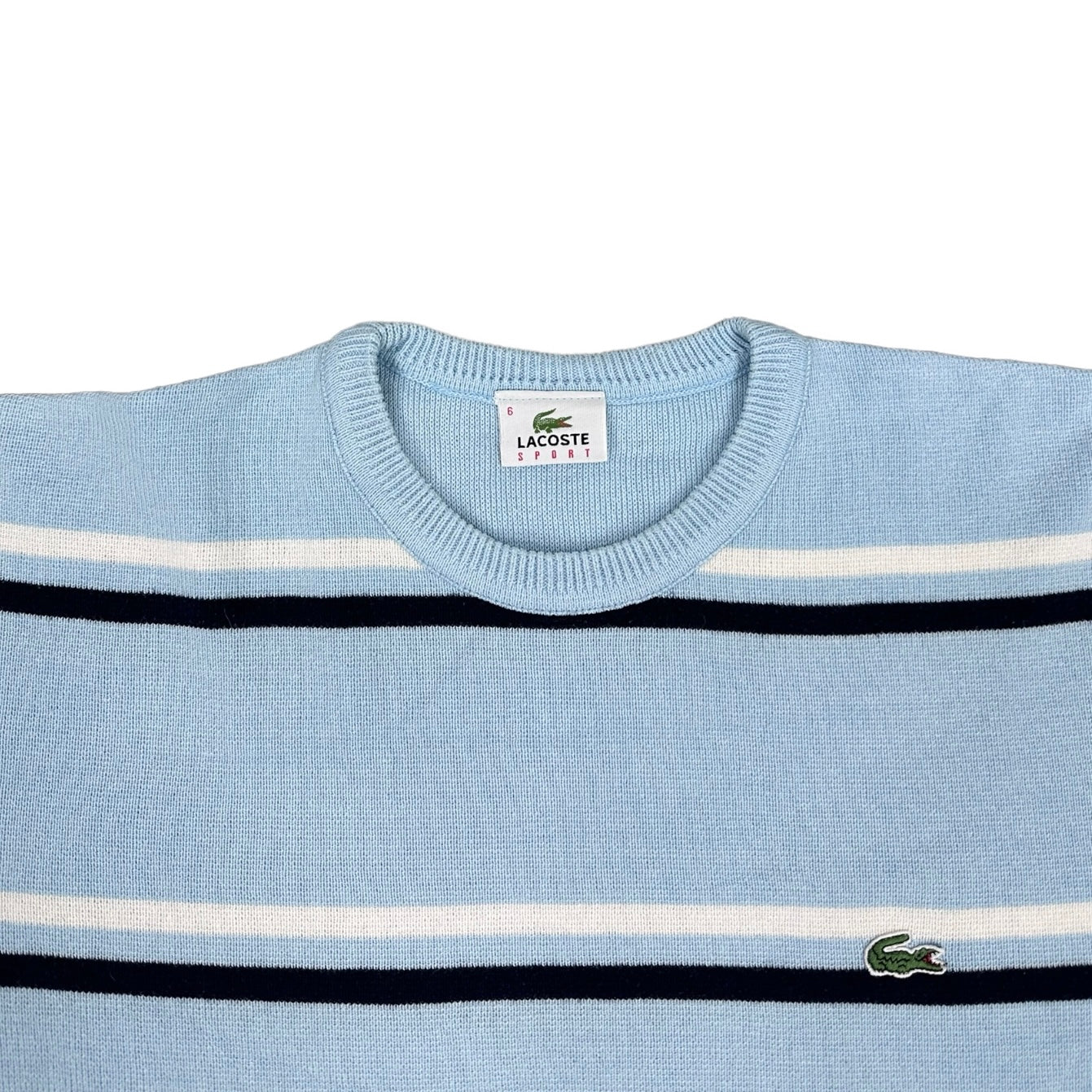 Lacoste Sport Vintage babyblue knit Sweatshirt