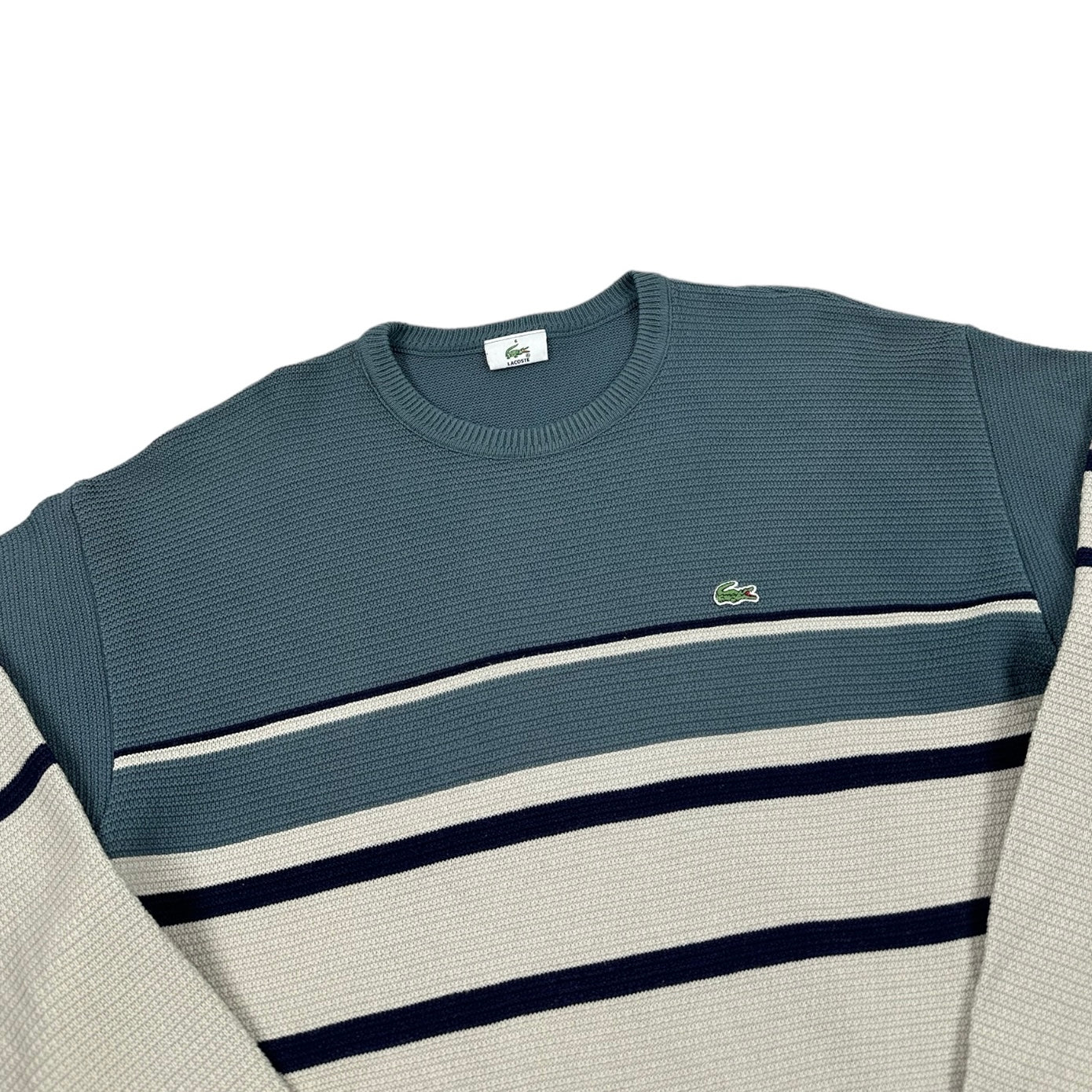 Lacoste Vintage beige knit Sweatshirt