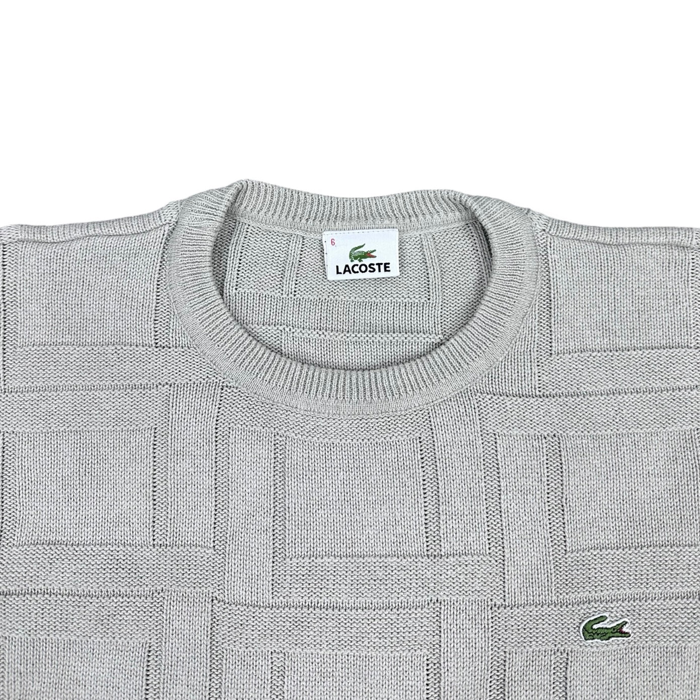 Lacoste Vintage grey knit Sweatshirt