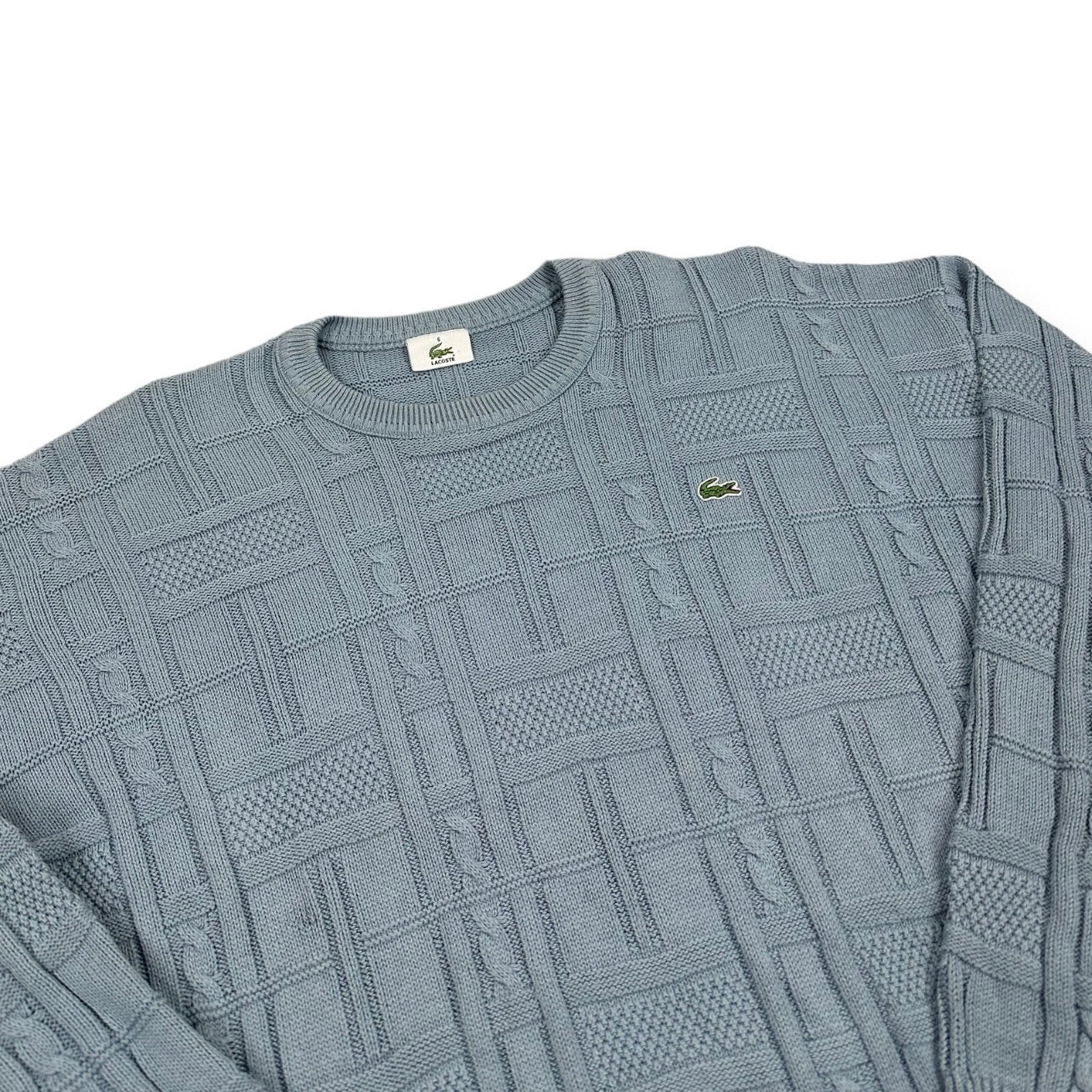 Lacoste Vintage babyblue knit Sweatshirt