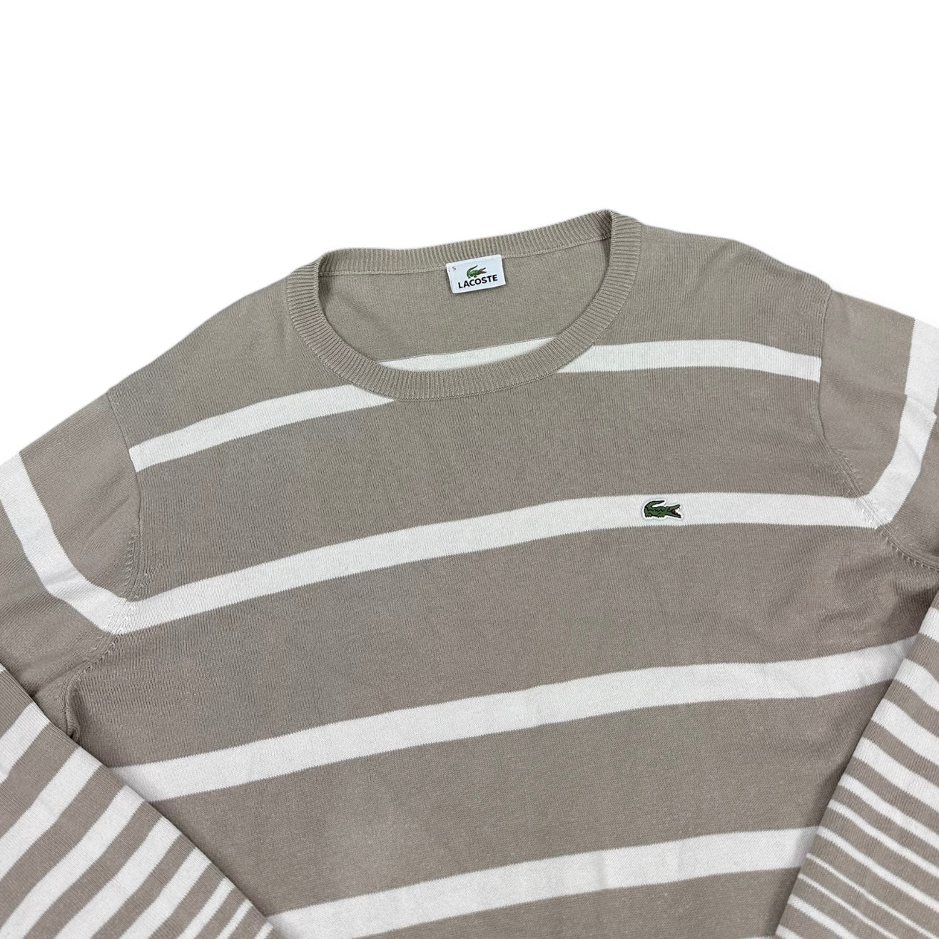 Lacoste Vintage brown knit Longsleeve