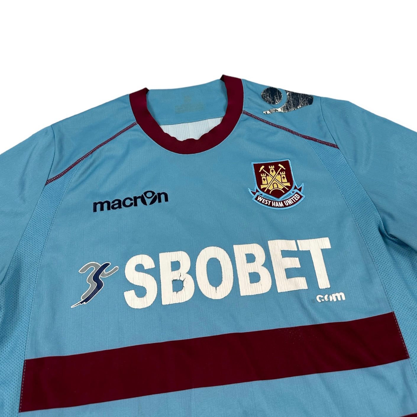 Macron Vintage babyblue West Ham United Jersey 2011/12