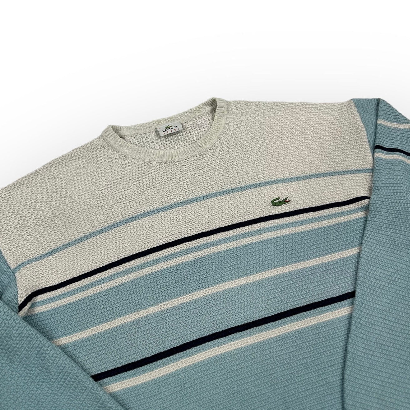 Lacoste Sport Vintage babyblue knit Sweatshirt