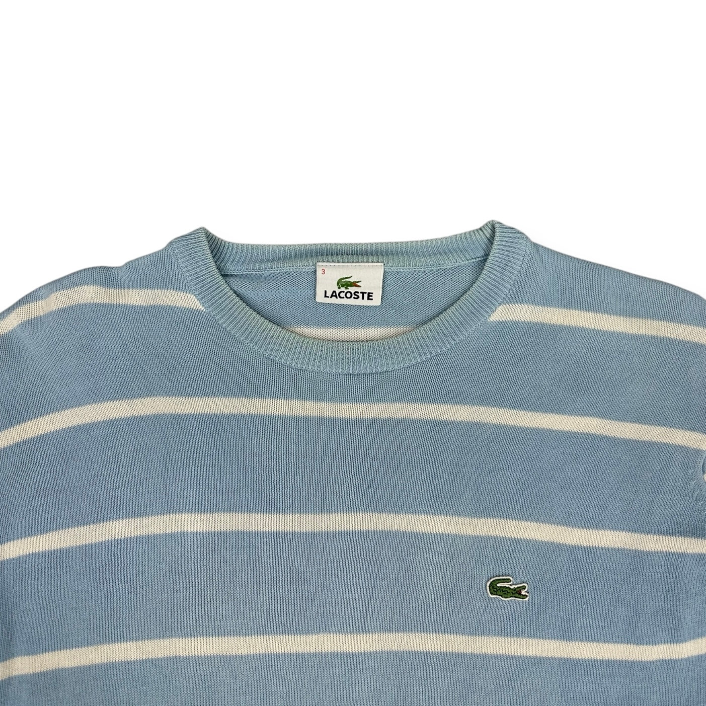 Lacoste Vintage babyblue knit Longsleeve