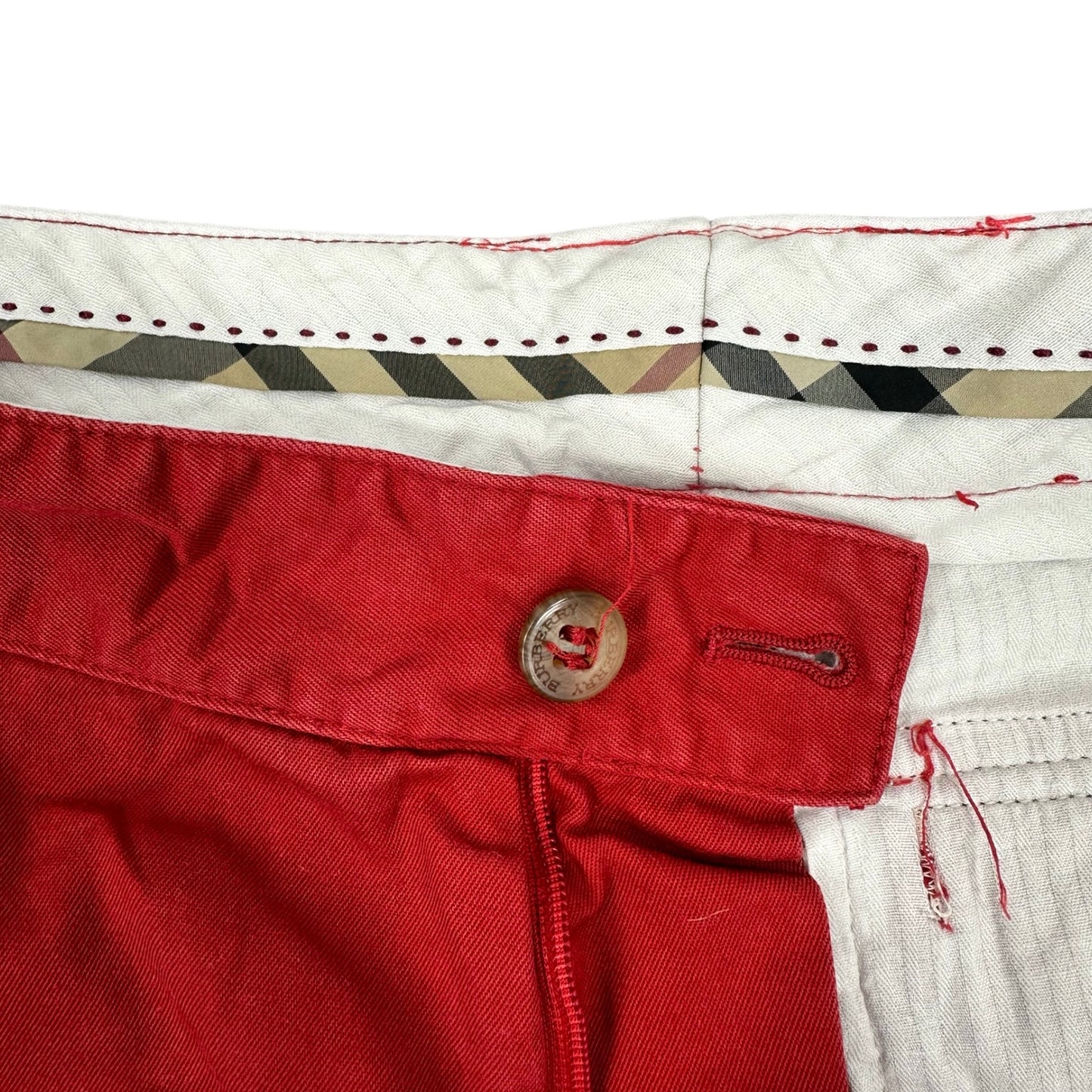 Burberry Vintage red Cargo Shorts