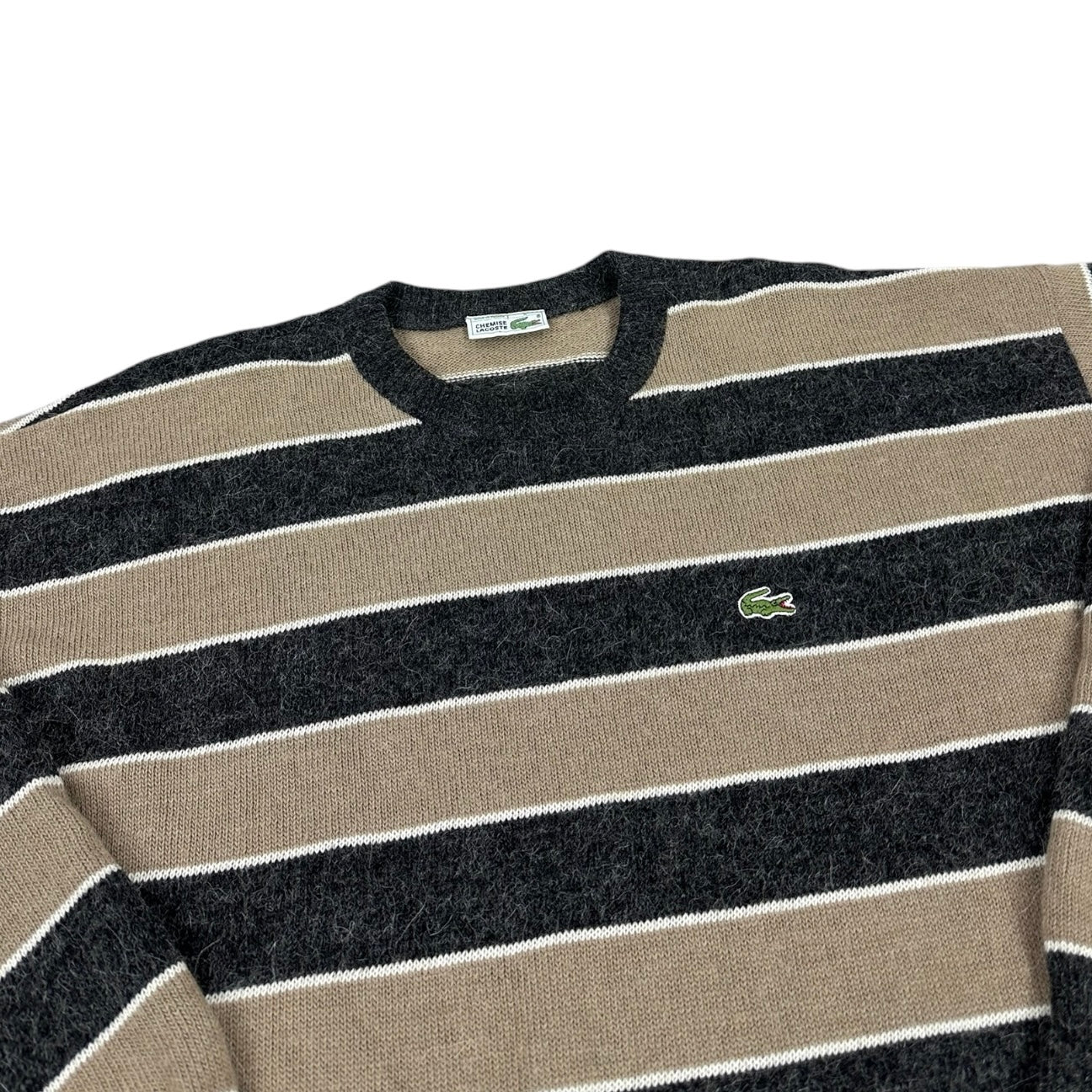 Lacoste Vintage brown knit Sweatshirt