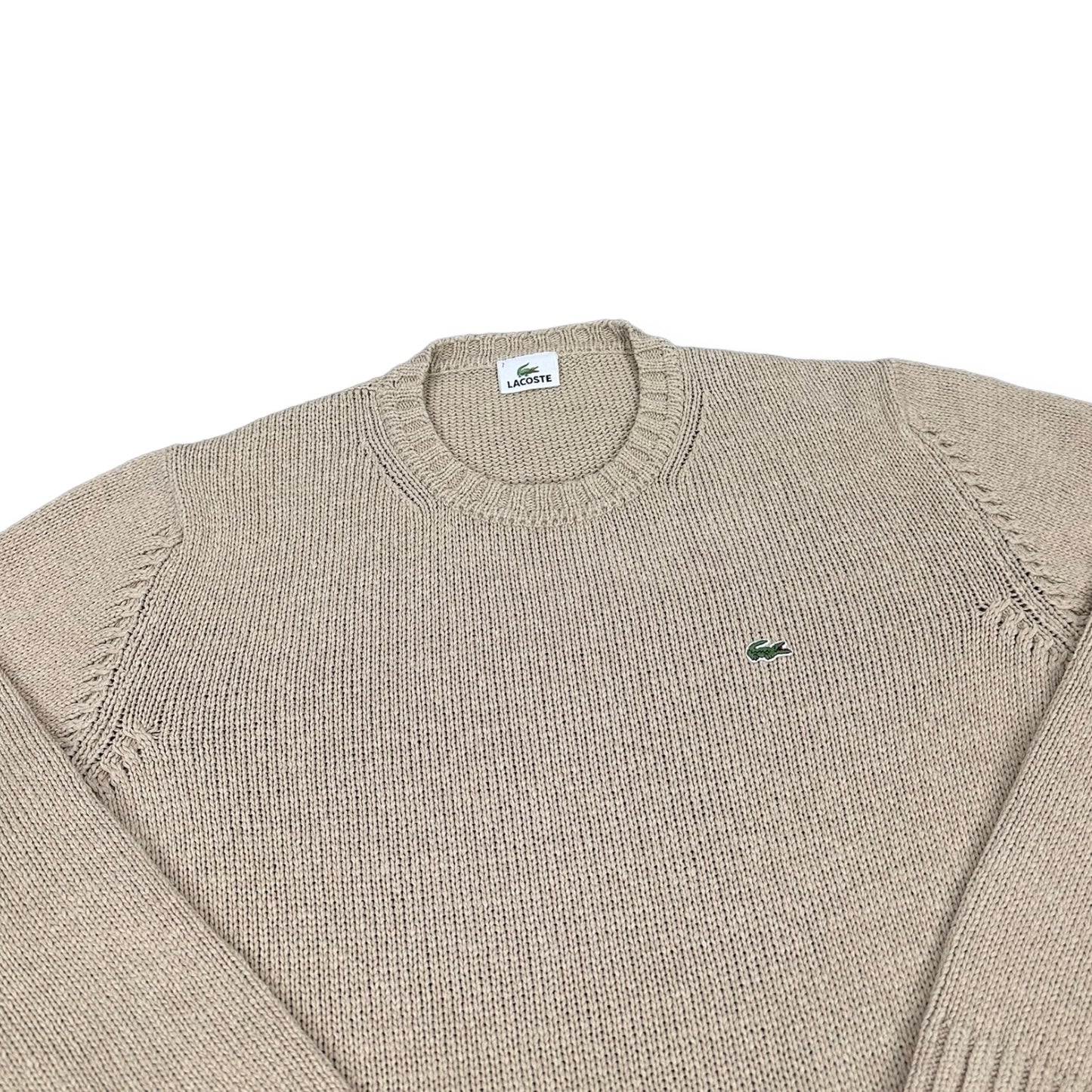 Lacoste Vintage beige knit Sweatshirt