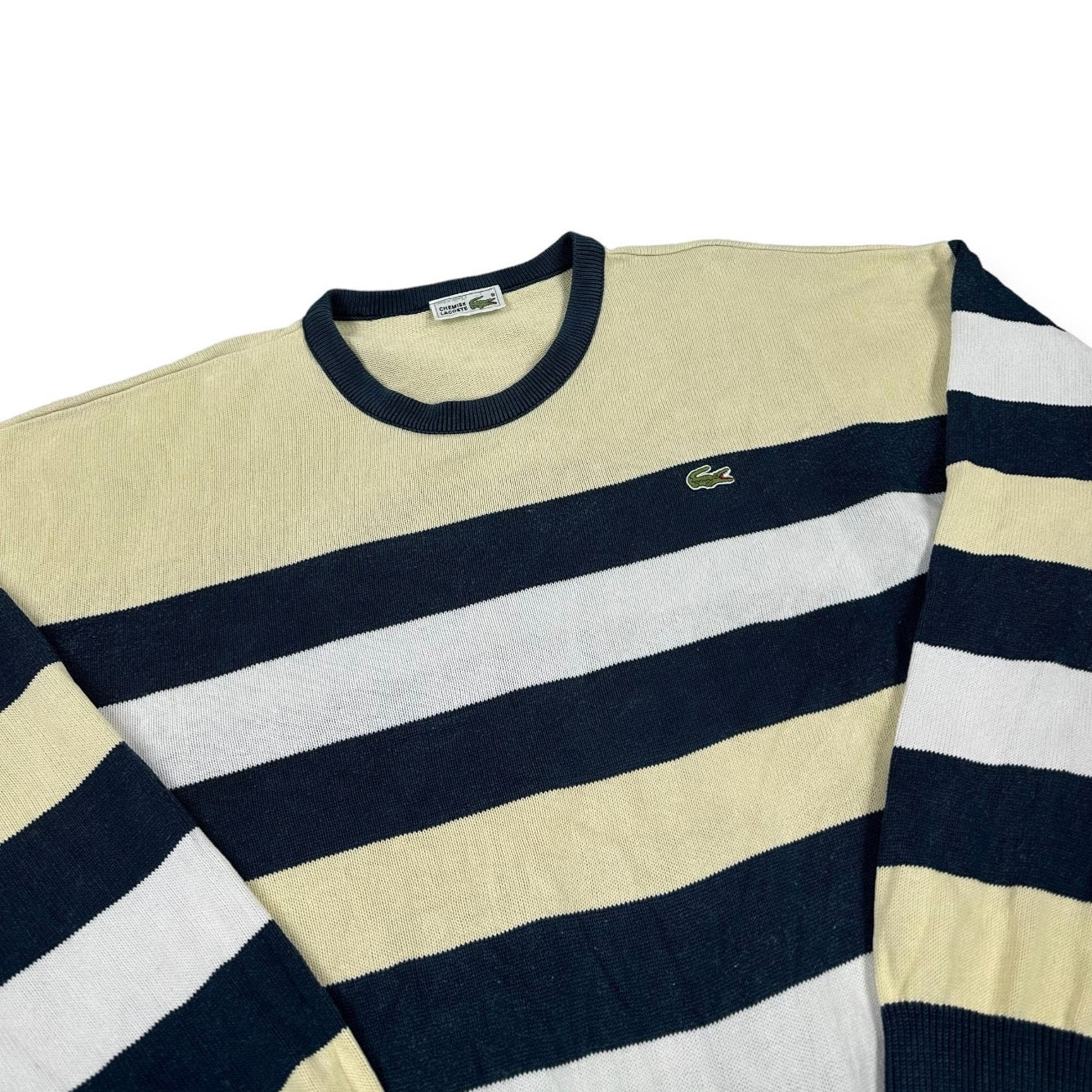 Lacoste Vintage beige knit Sweatshirt