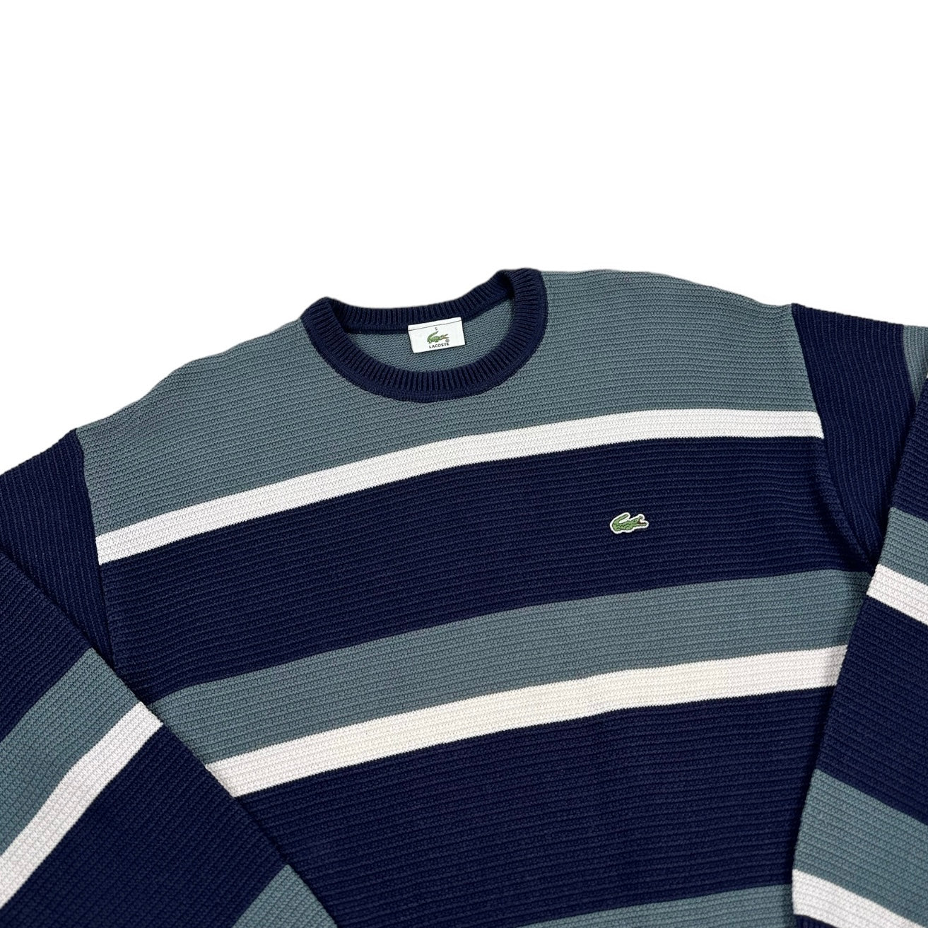 Lacoste Vintage navy blue knit Sweatshirt