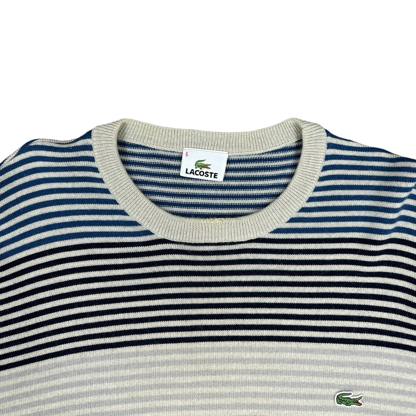 Lacoste Vintage beige knit Sweatshirt