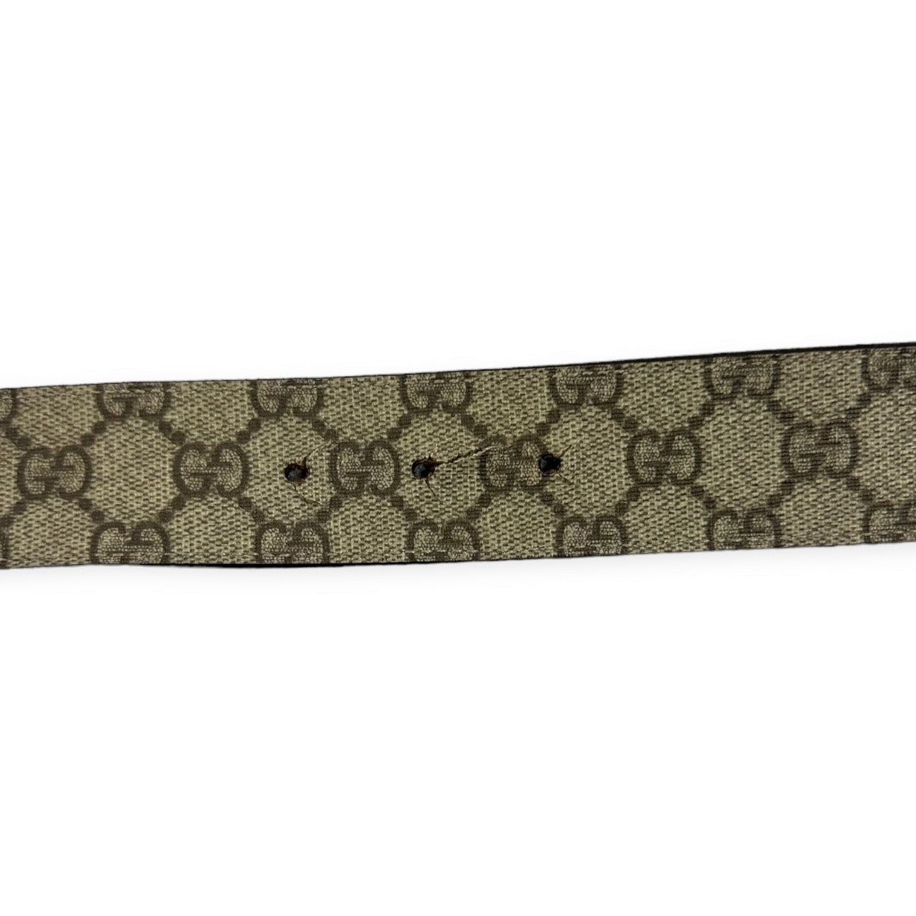 Gucci Vintage monogram leather belt