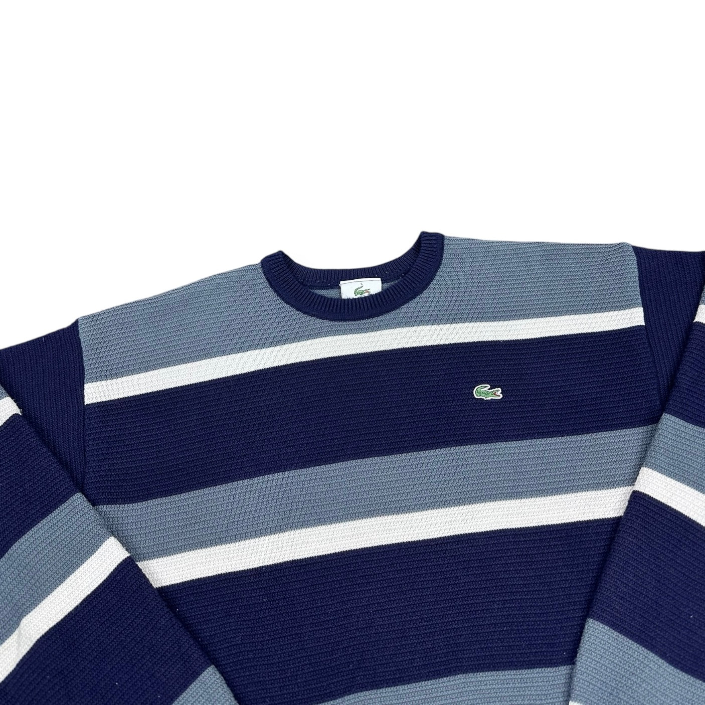 Lacoste Vintage navy blue knit Sweatshirt