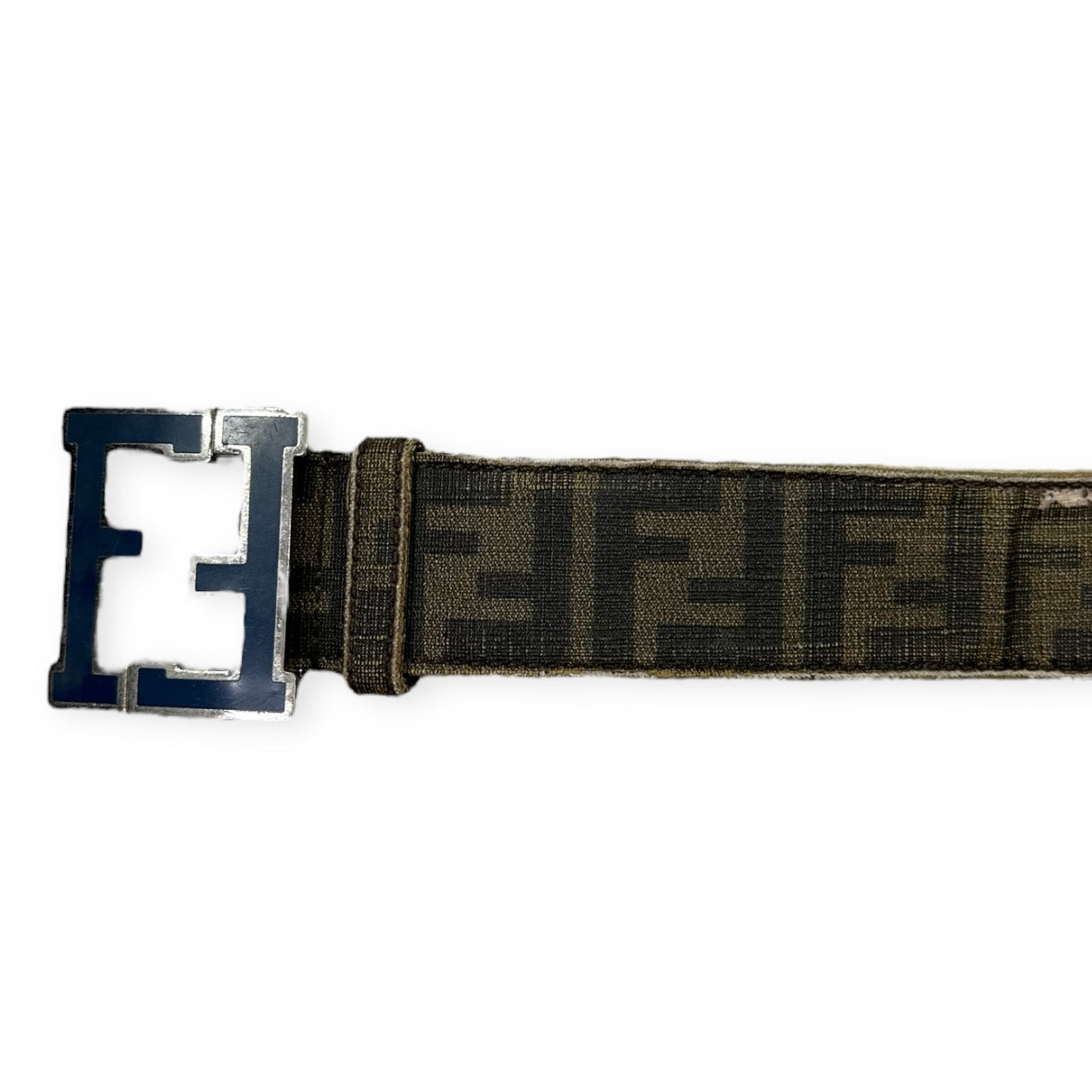 Fendi Vintage monogram leather belt