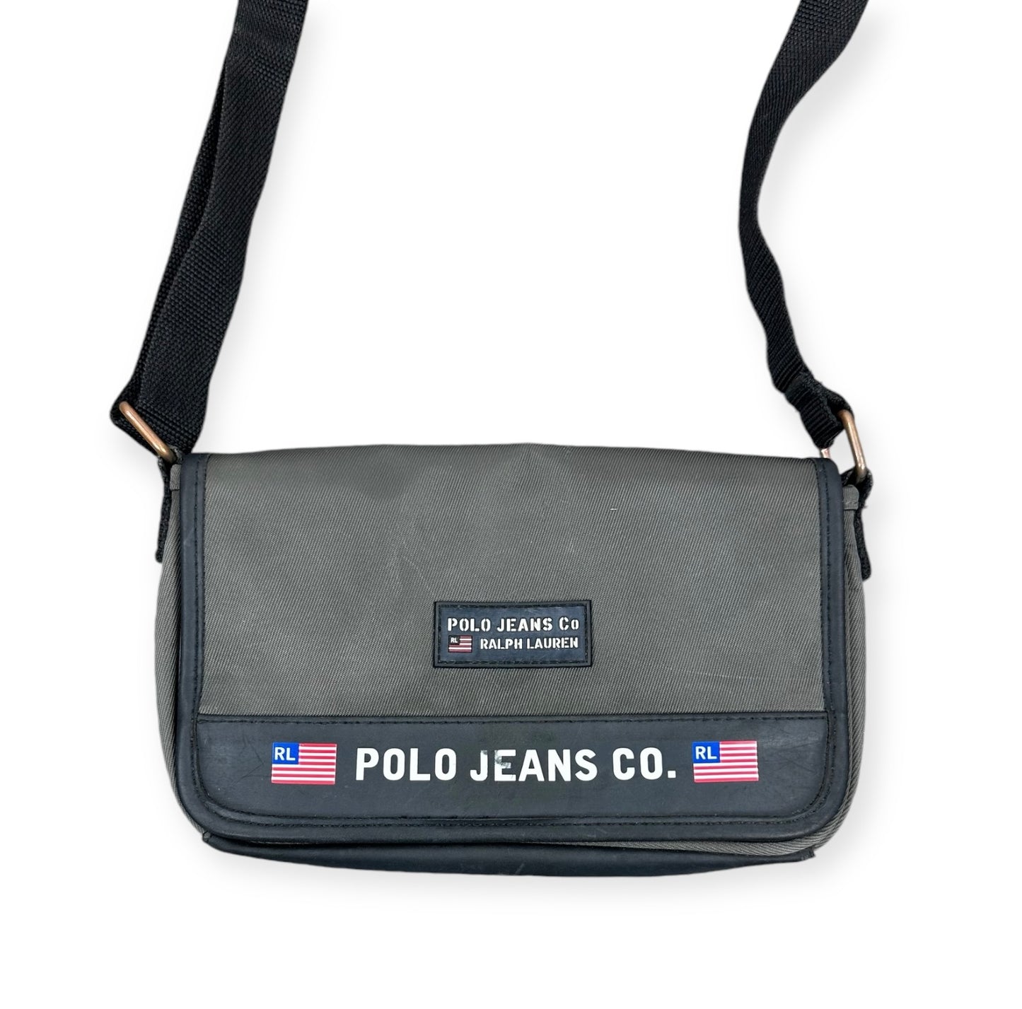 Polo Jeans Co. Ralph Lauren Vintage grey Messenger Bag