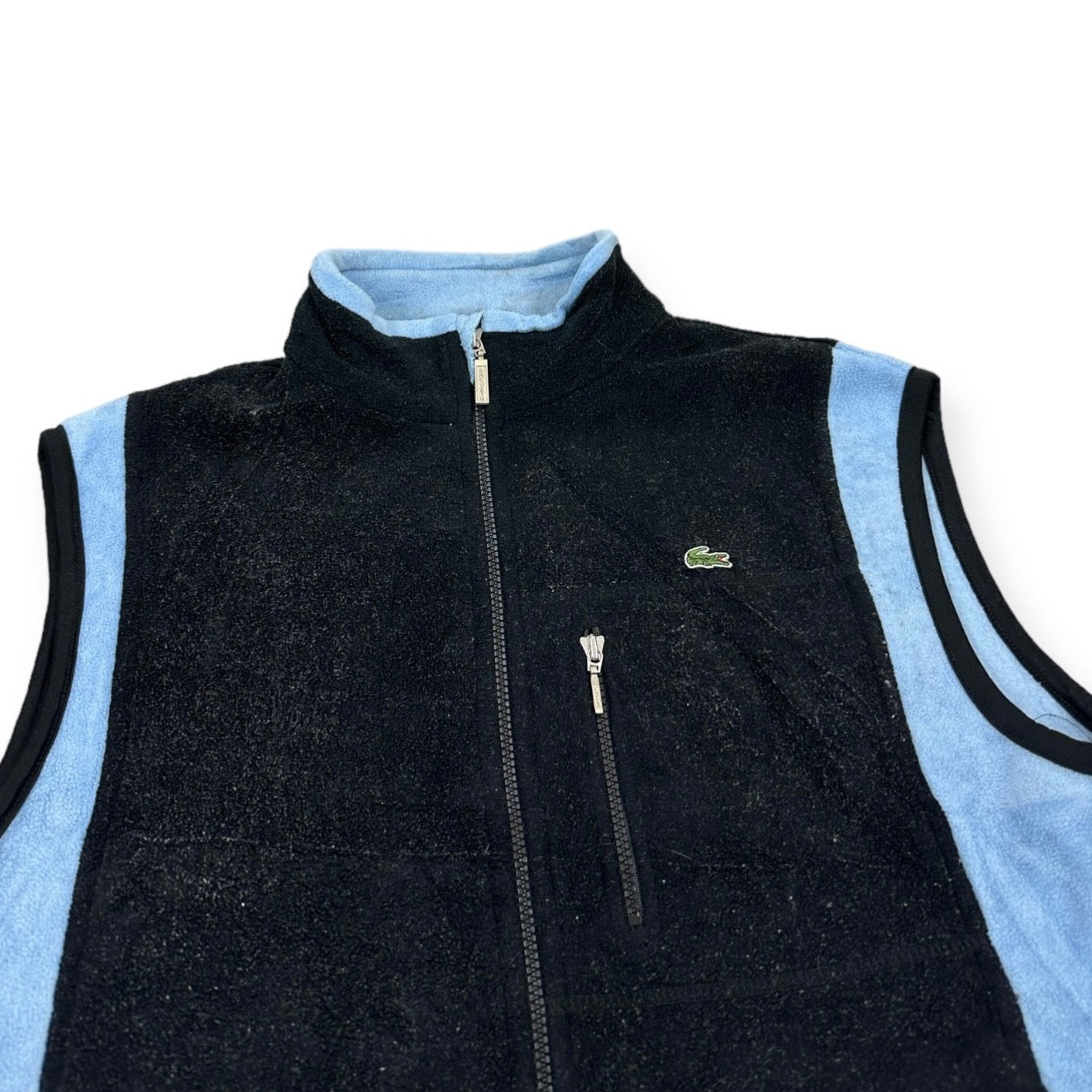 Lacoste Vintage black fleece Vest