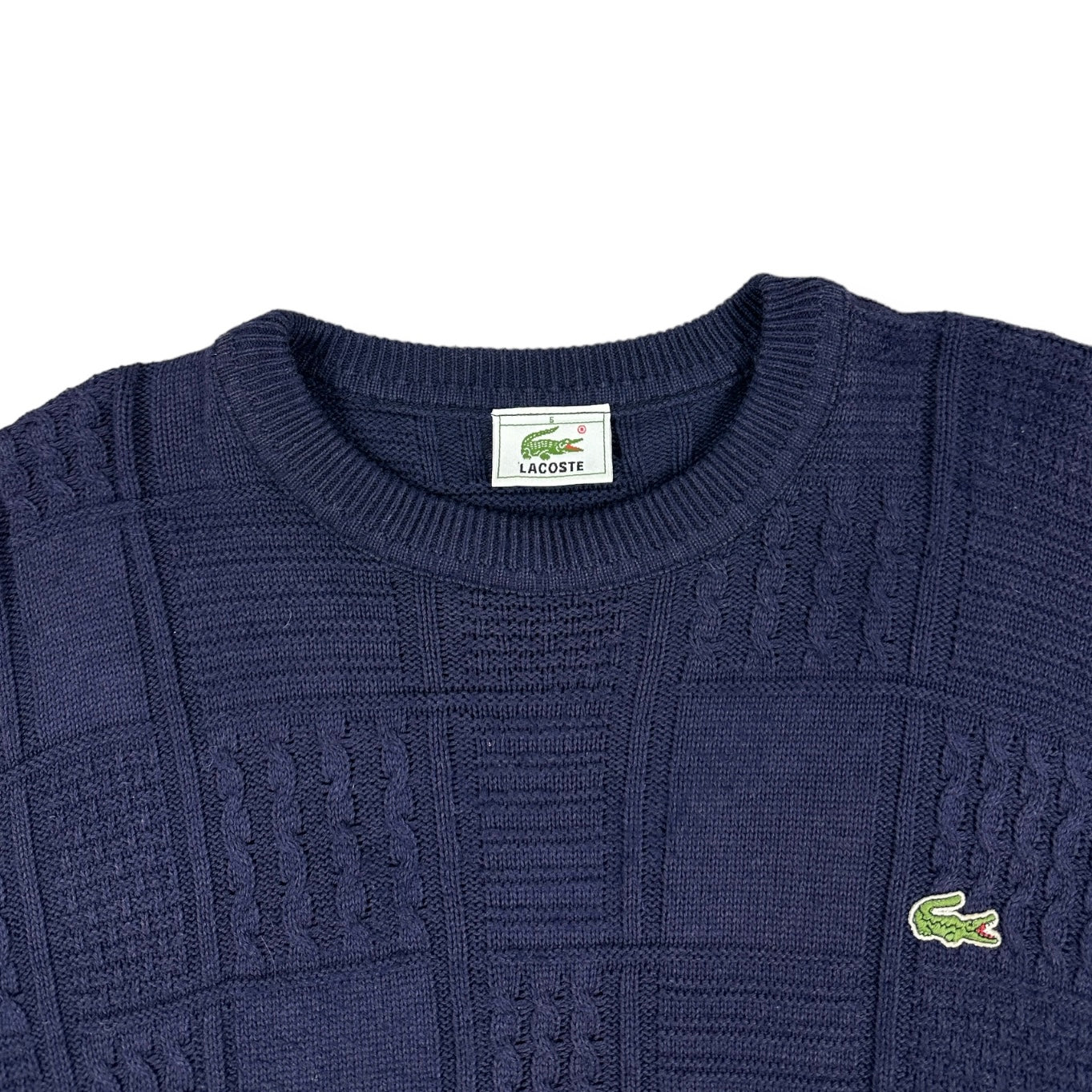 Lacoste Vintage purple knit Sweatshirt