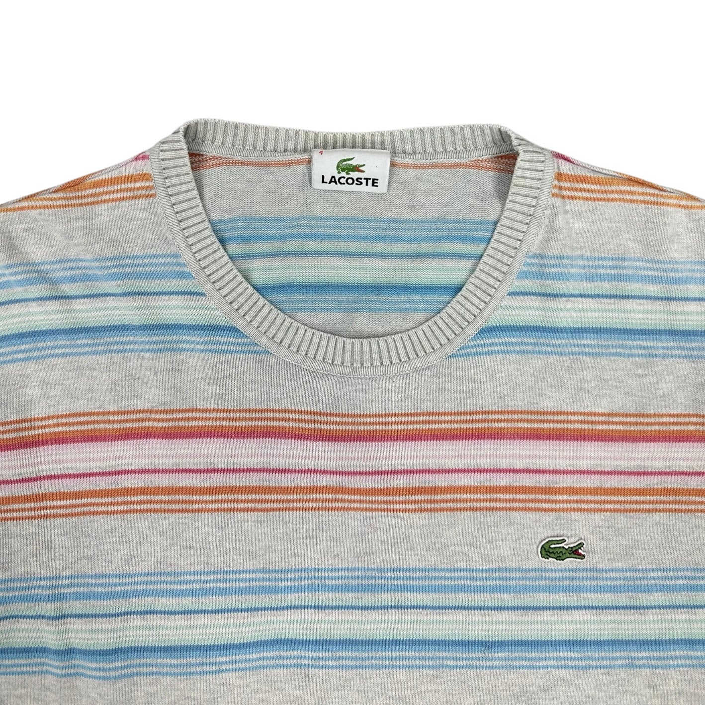 Lacoste Vintage grey knit Longsleeve