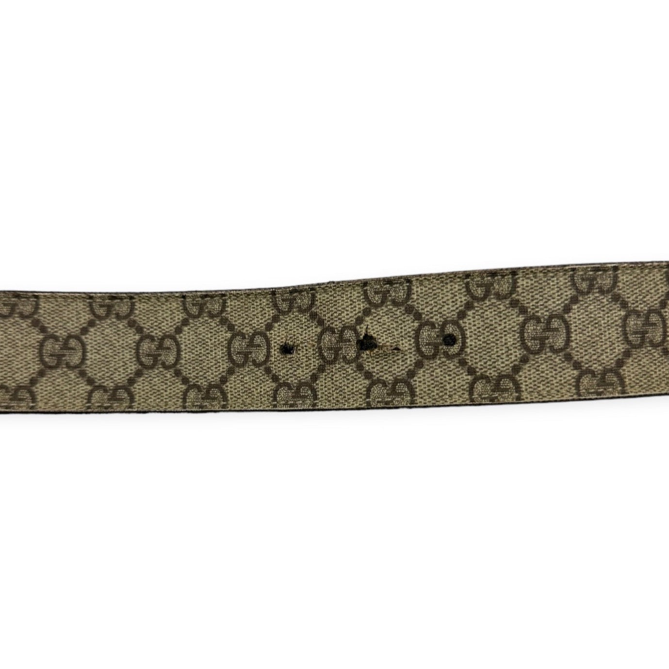 Gucci Vintage monogram leather belt