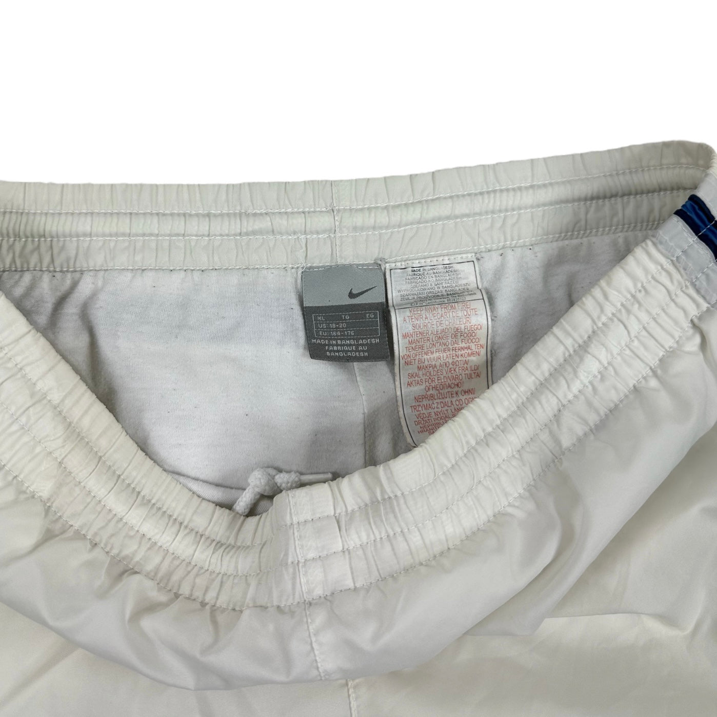 Nike Vintage white baggy Trackpants