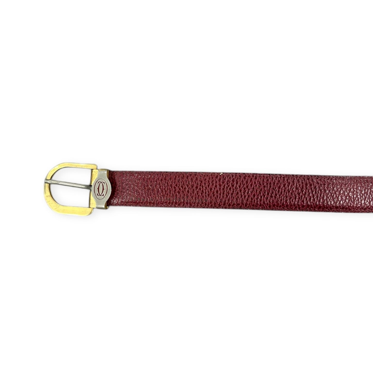 Cartier Vintage red leather belt