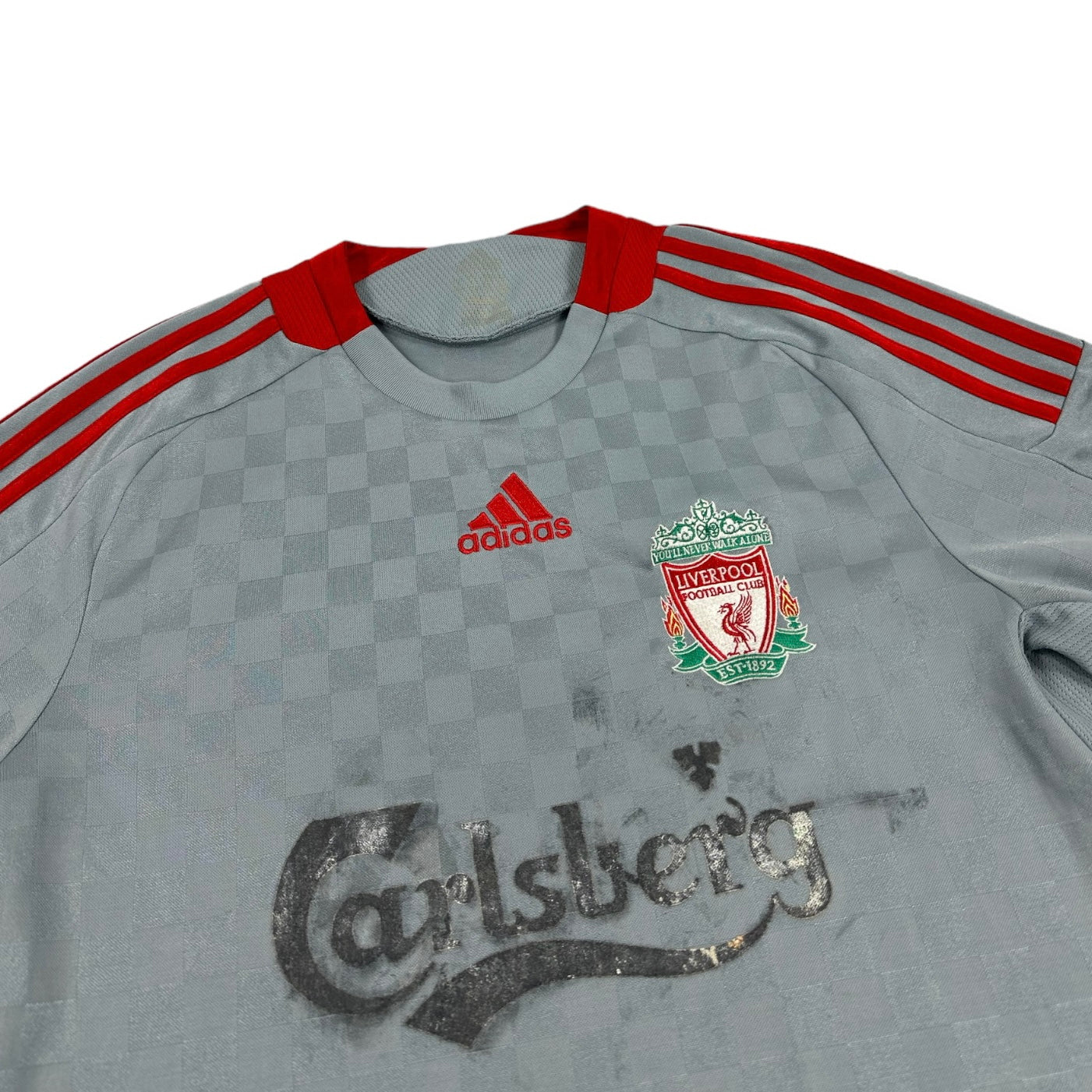 Adidas Vintage grey Liverpool FC Jersey 2008/09