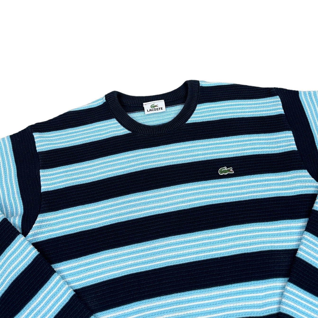 Lacoste Vintage navy blue knit Sweatshirt