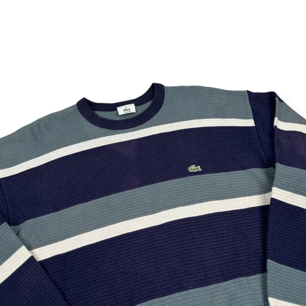 Lacoste Vintage navy blue knit Sweatshirt