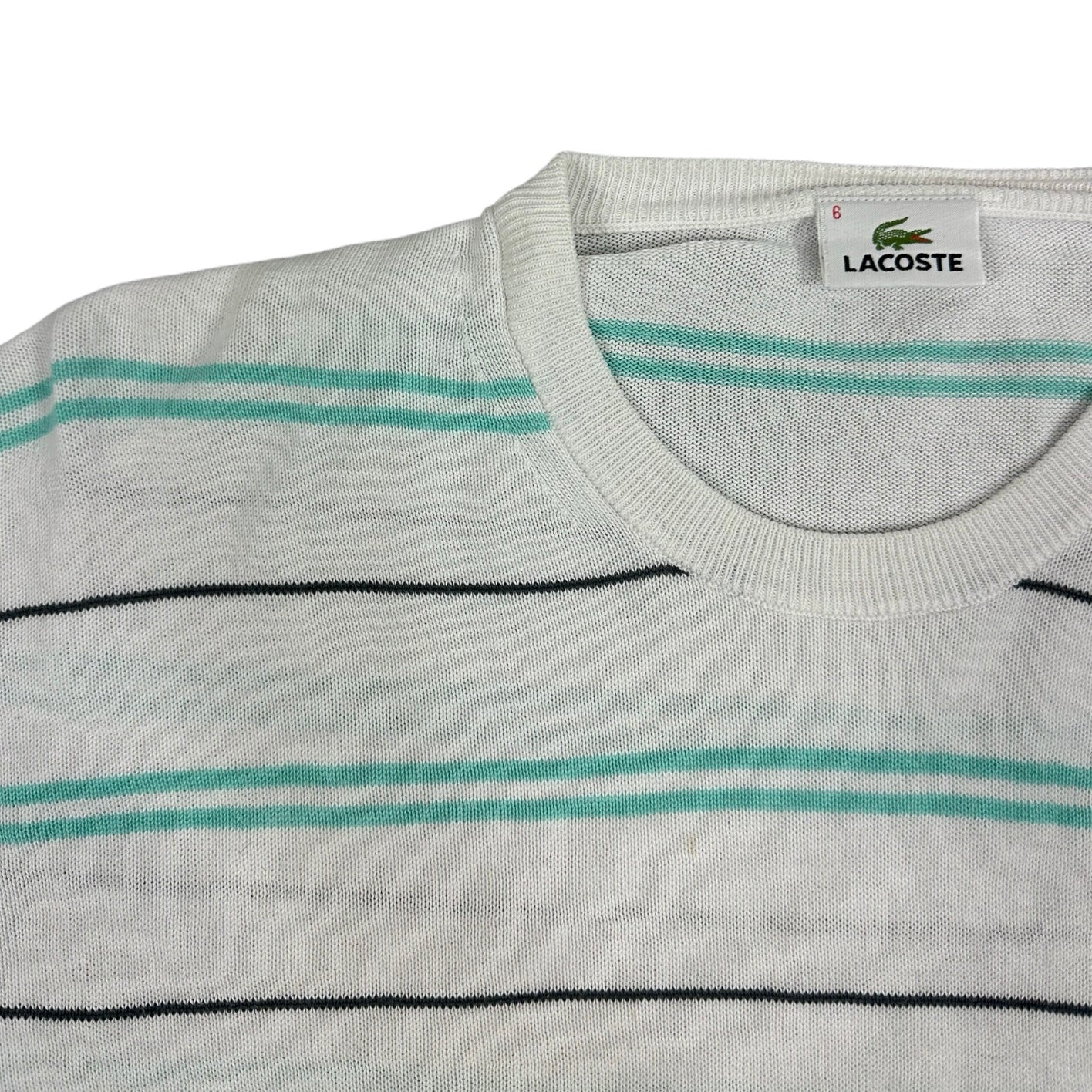 Lacoste Vintage white knit Longsleeve