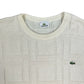 Lacoste Vintage white knit Sweatshirt