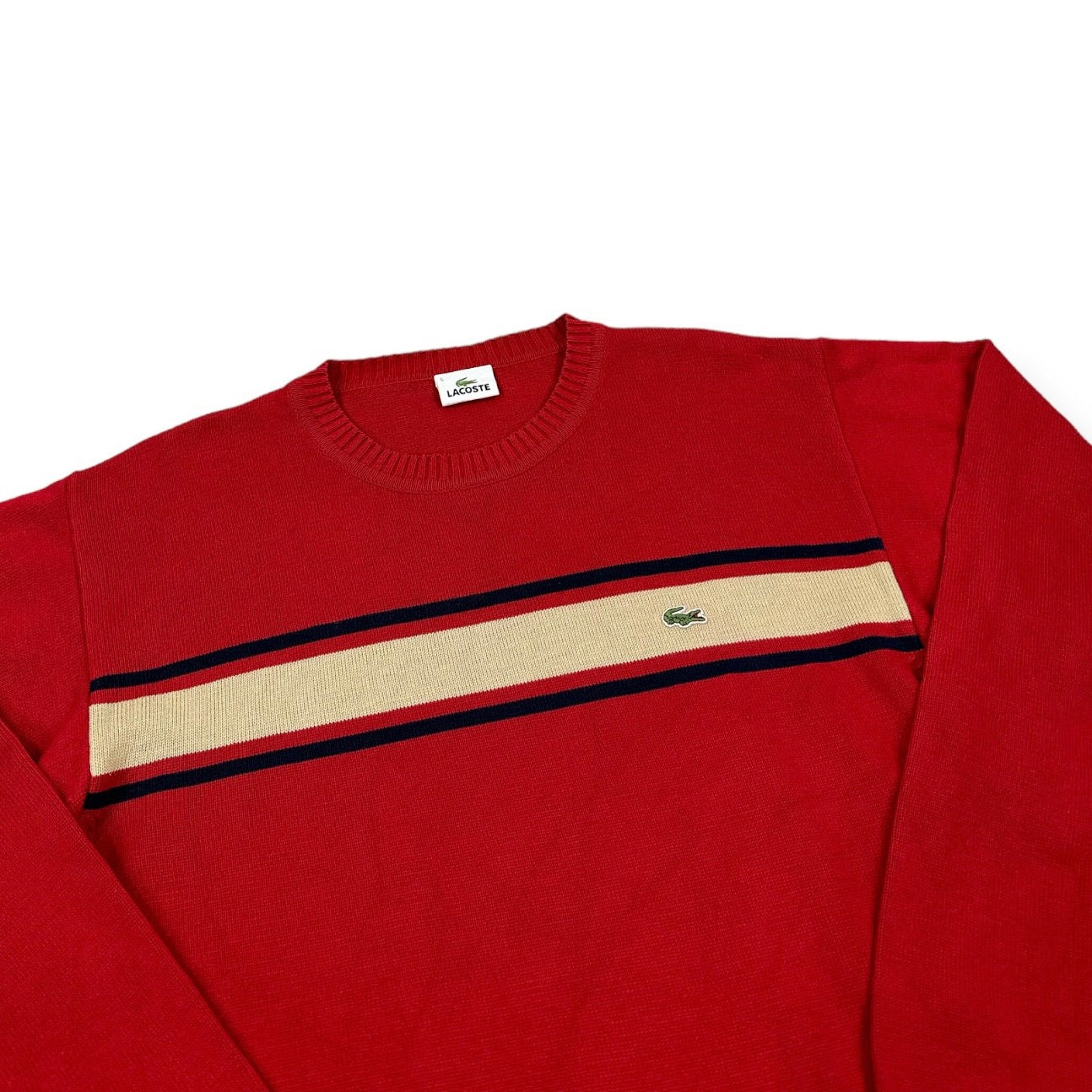 Lacoste Vintage red knit Sweatshirt