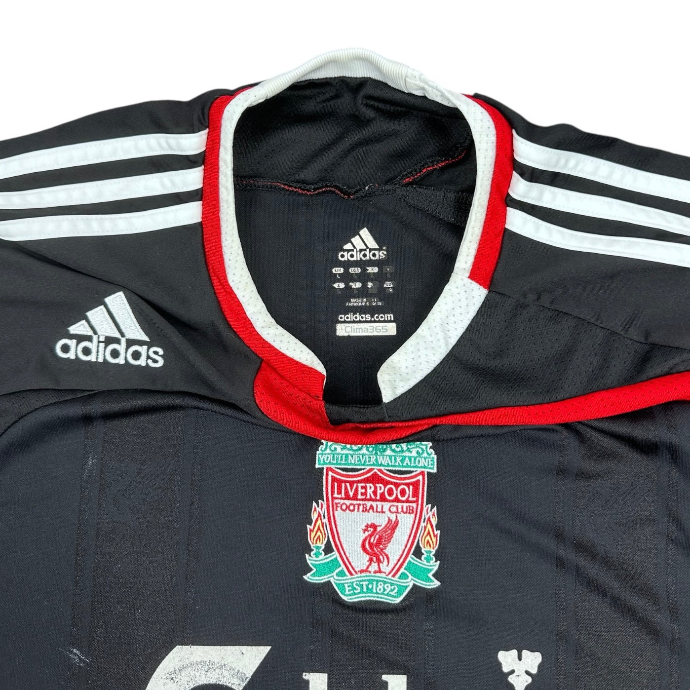 Adidas Vintage black Liverpool FC Jersey 2007/08