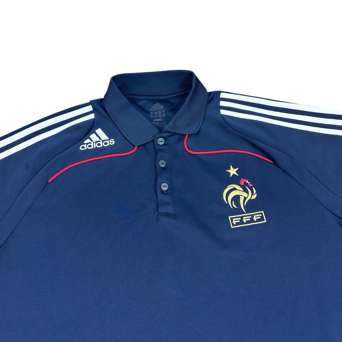 Adidas Vintage navy blue France Polo Shirt