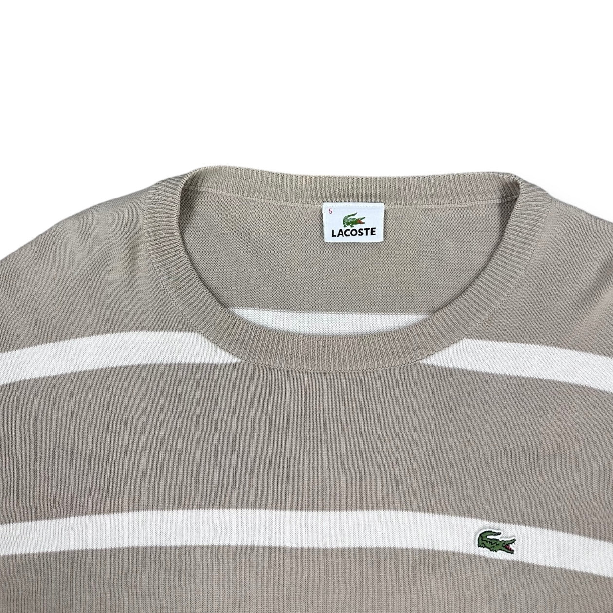 Lacoste Vintage brown knit Longsleeve