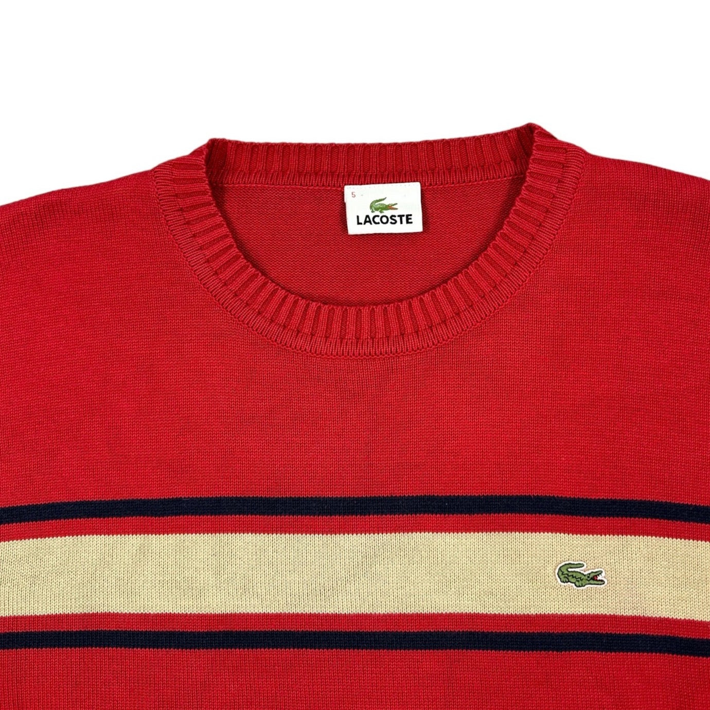 Lacoste Vintage red knit Sweatshirt