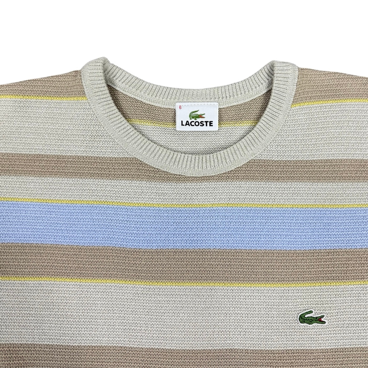 Lacoste Vintage beige knit Sweatshirt