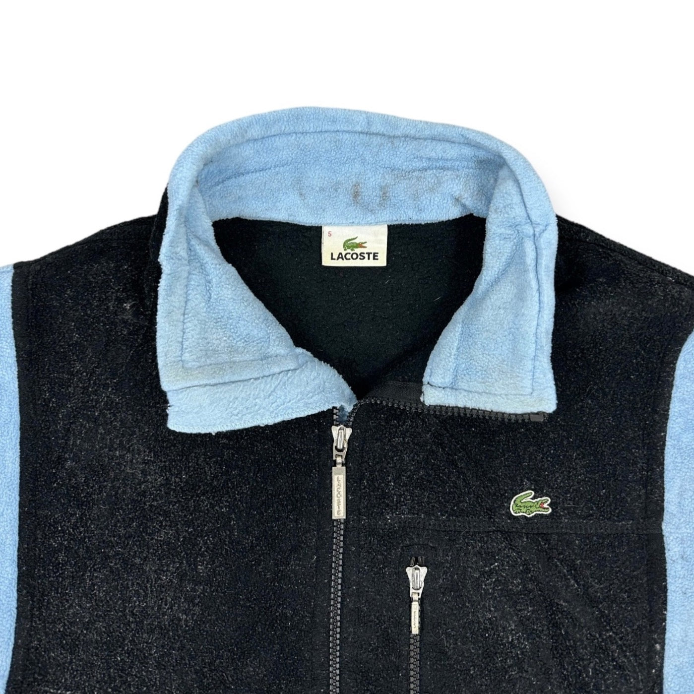 Lacoste Vintage black fleece Vest