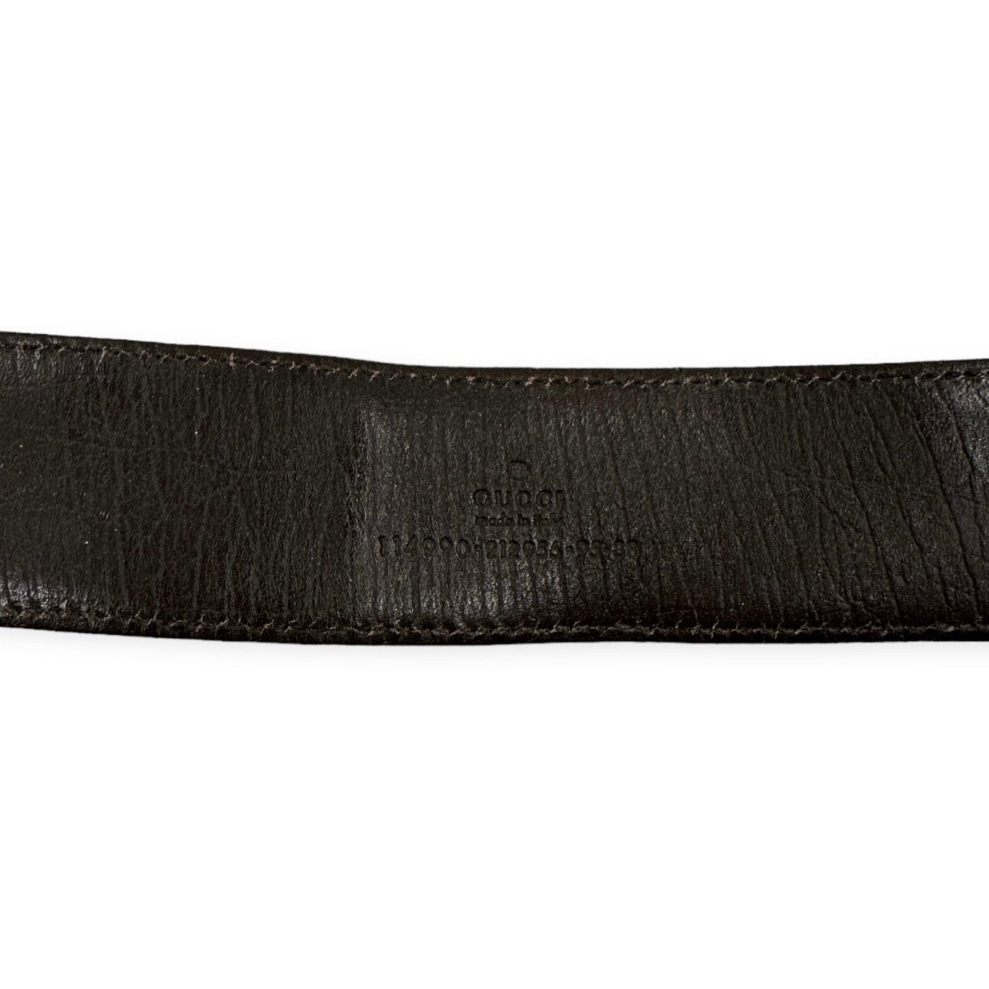 Gucci Vintage monogram leather belt