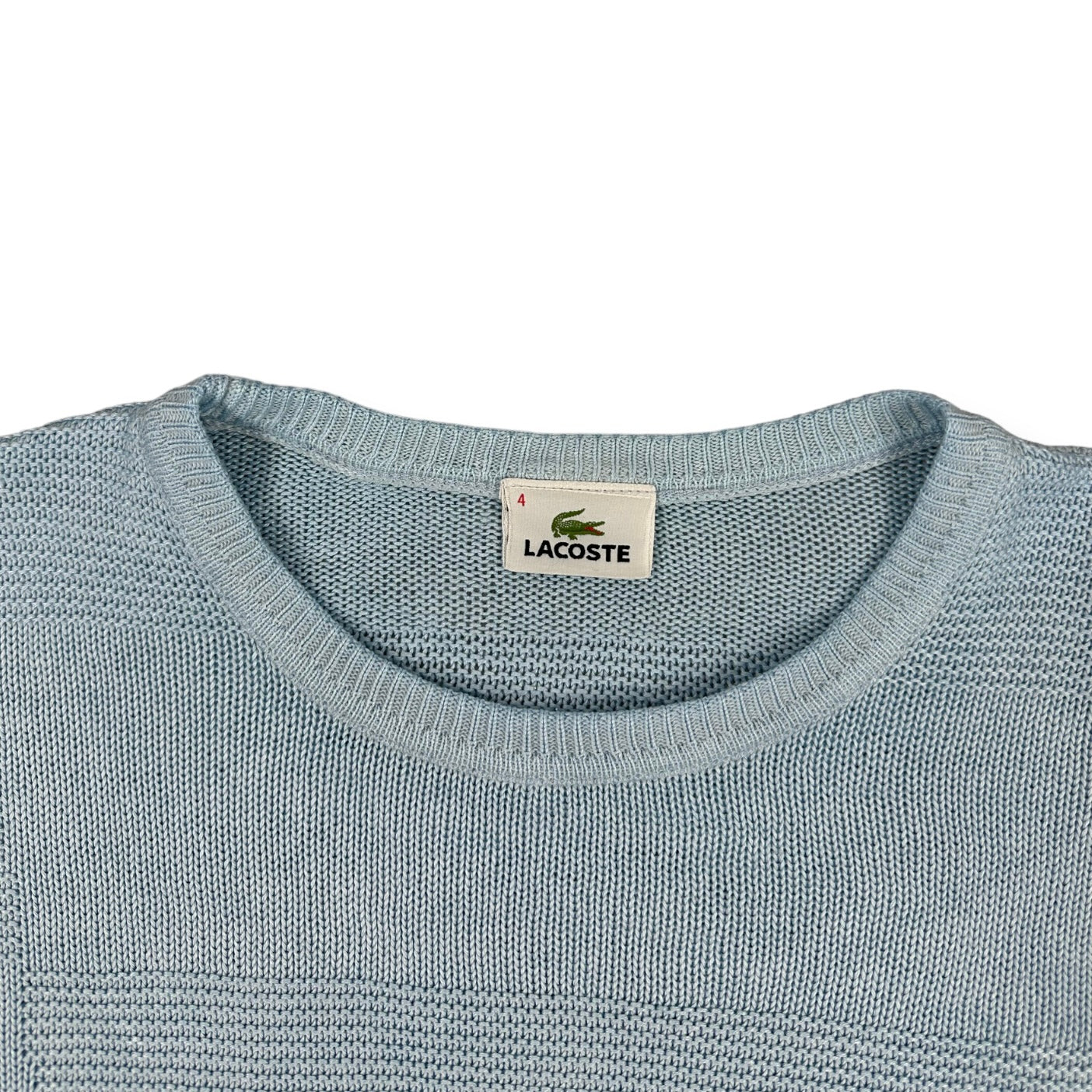 Lacoste Vintage babyblue knit Sweatshirt