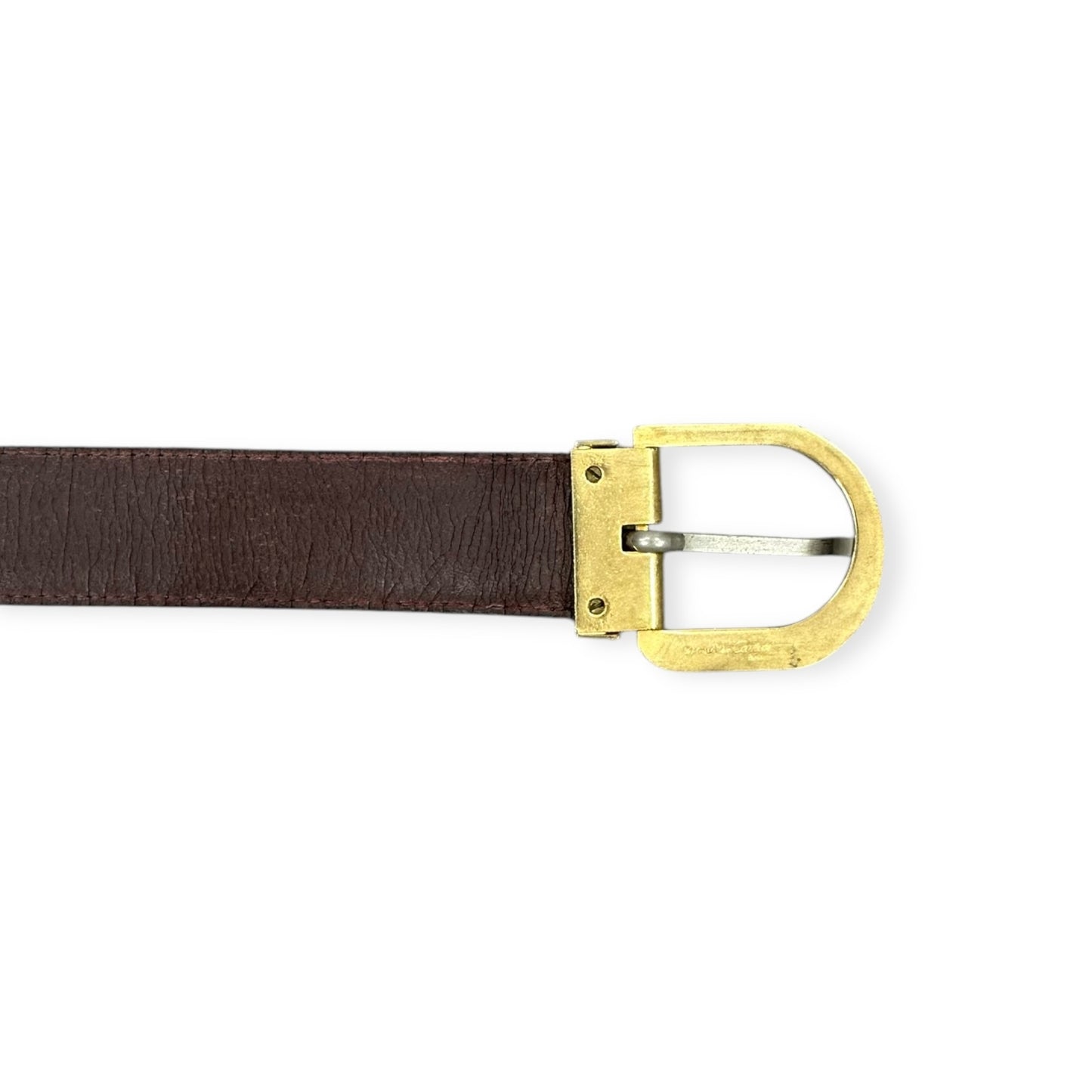 Cartier Vintage red leather belt