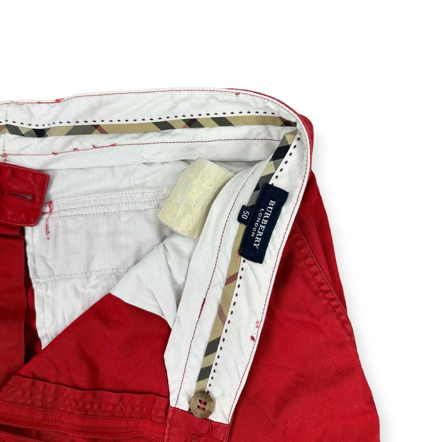 Burberry Vintage red Cargo Shorts