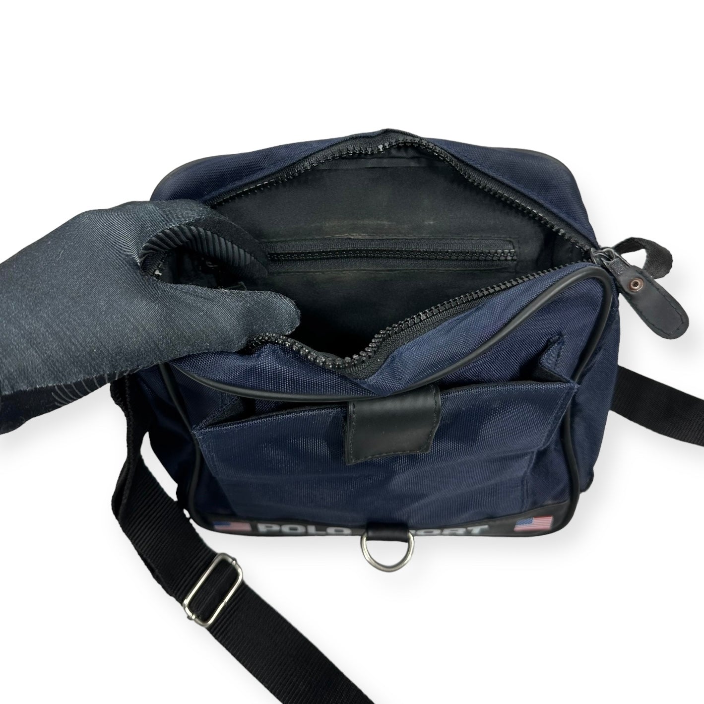 Ralph Lauren Polo Sport Vintage navy blue Messenger Bag