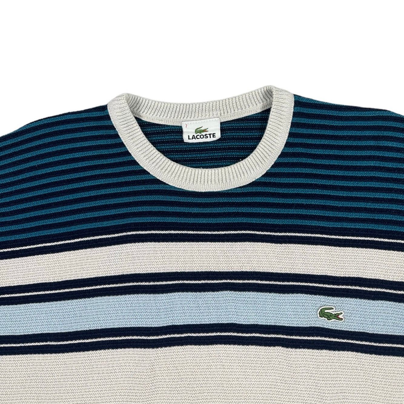 Lacoste Vintage white knit Sweatshirt